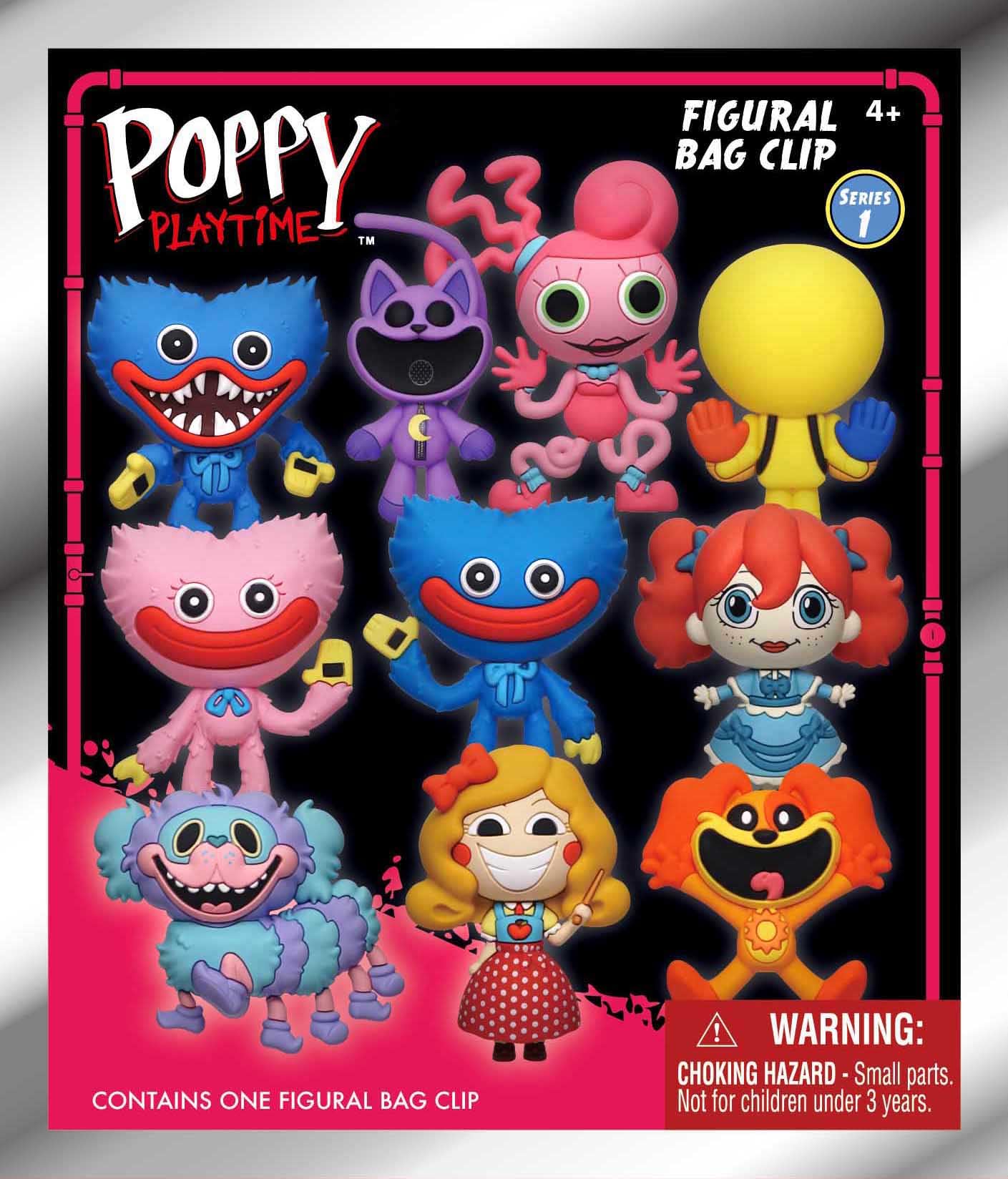 Amazon.co.jp: Poppy Playtime 3Dフォームバッグクリップ、シリーズ1